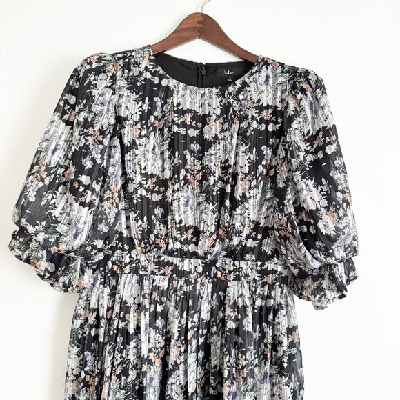 LULUS Pleasing To The Eye Floral Skater Mini Dress Small S - Picture 5 of 11